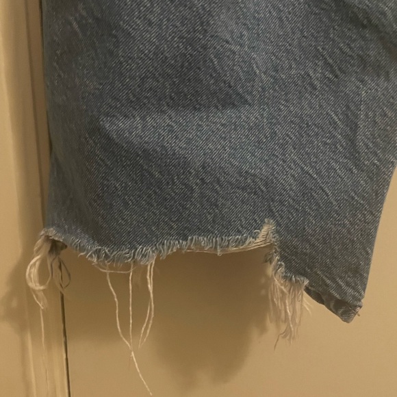 American Eagle Distressed 90’s Straight Jeans Medium Wash Size 18 Short - Picture 12 of 16